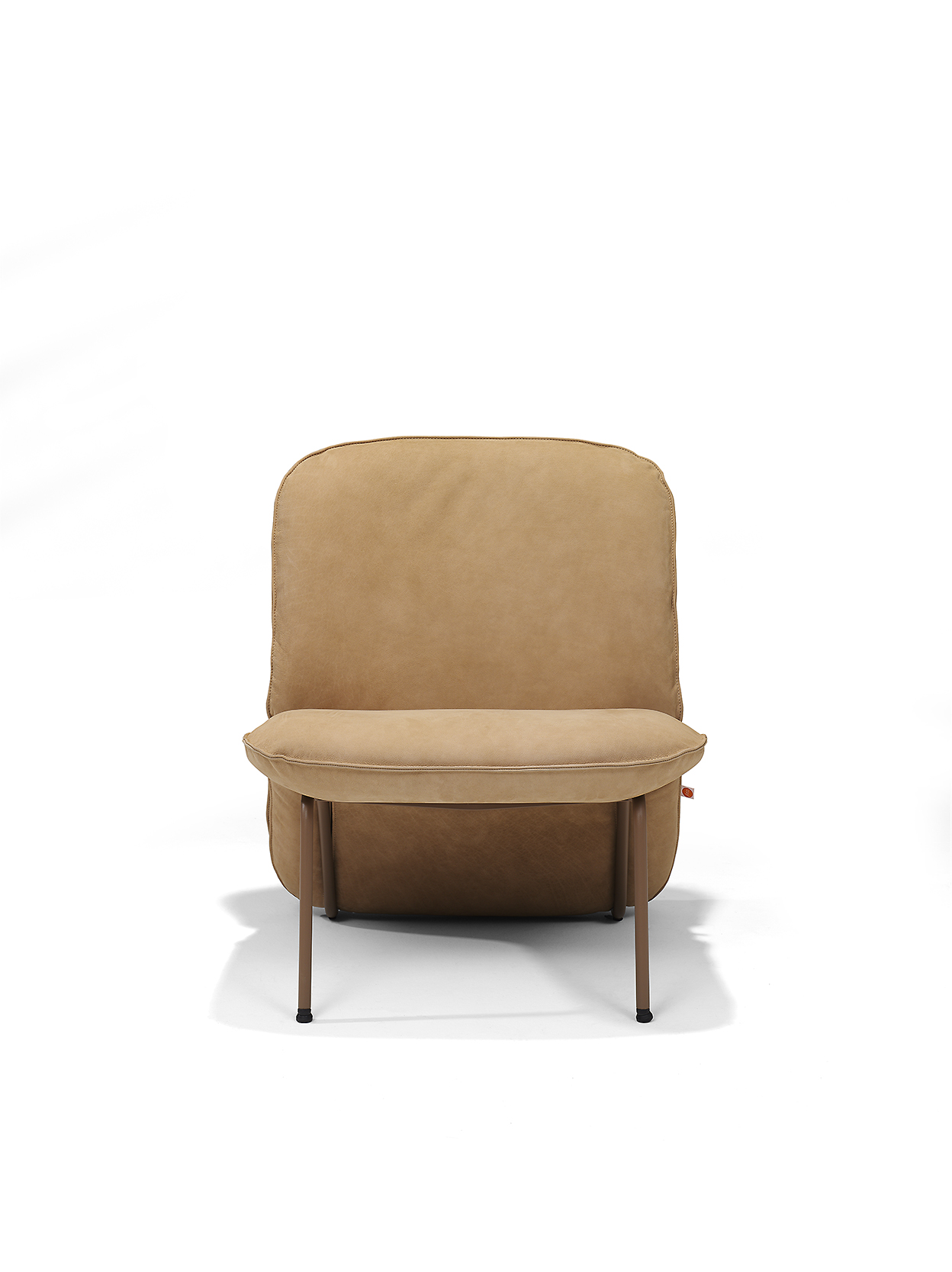 Clip Lounge Chair Aurula Old Pink RAL 8025 Frame Front WS LR