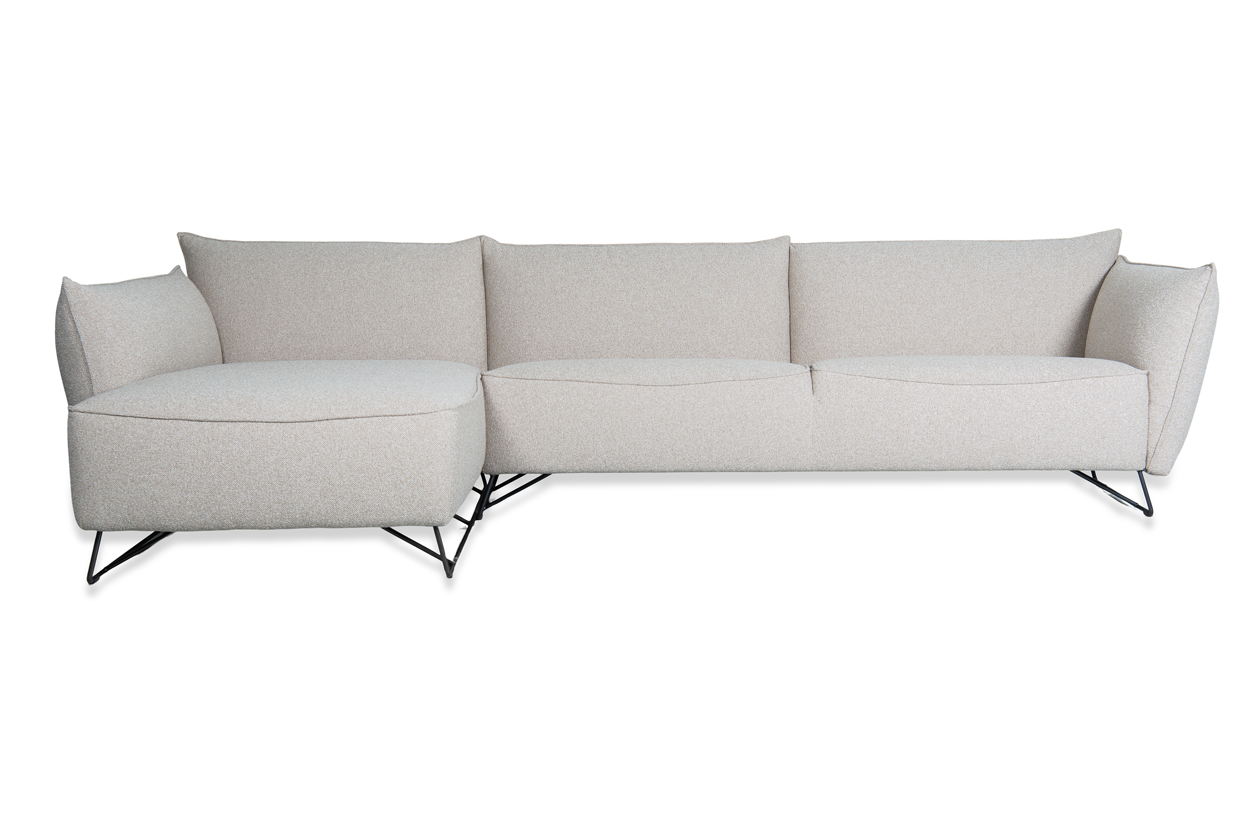 My Home Corner Sofa Trier Sand Frontc