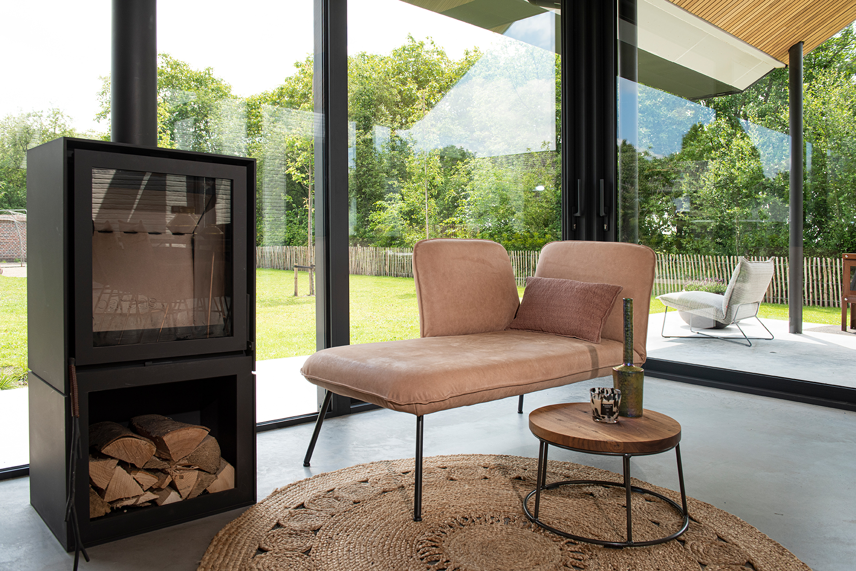 Shuffle Chaisse Longue Aurula Old Pink LR