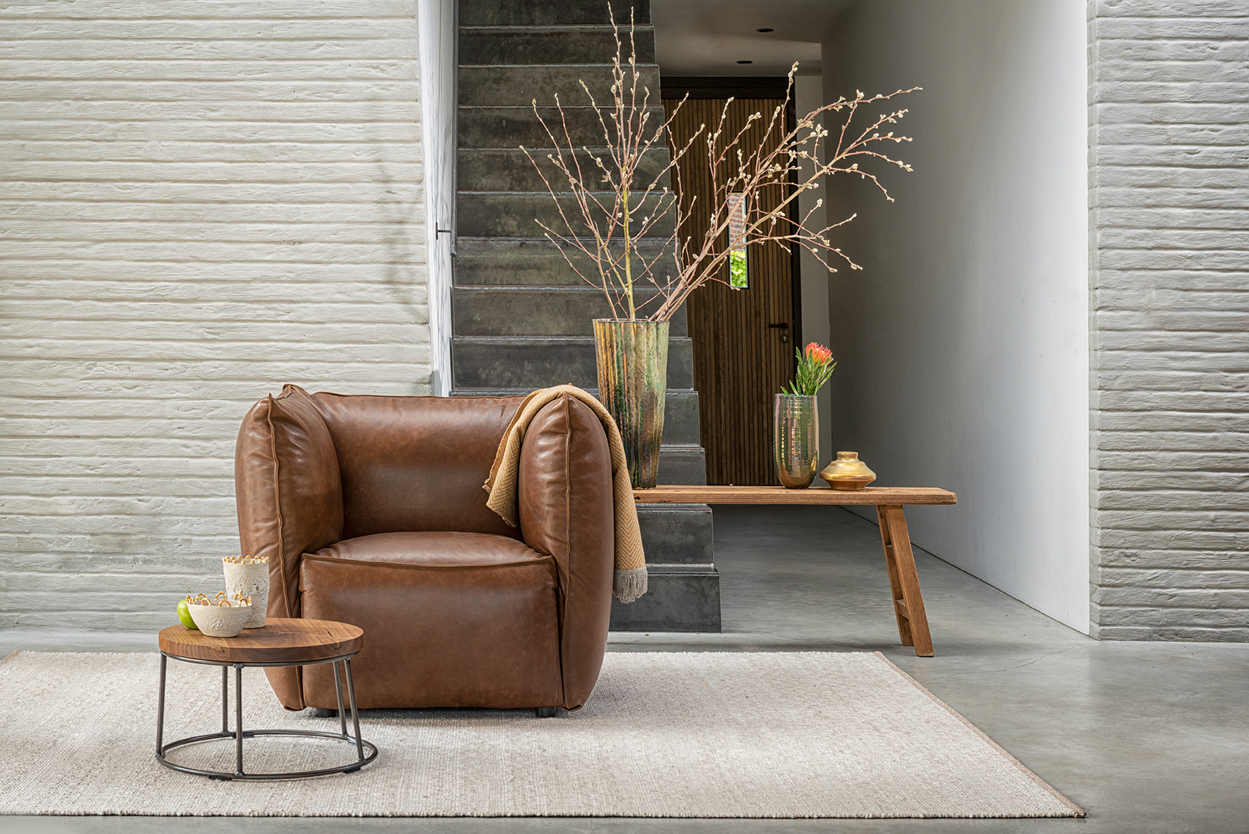 Vasa Armchair High Arm Luxor Fango LR