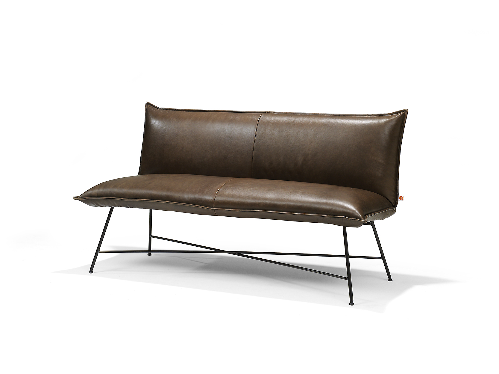 Vidar Dining Sofa 165 Cm With Back Luxor Fango Pers LR